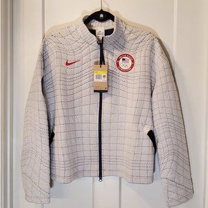 BNWT Nike Tech Pack Team USA Olympic Women's Jacket Therma-FIT ADV White Navy